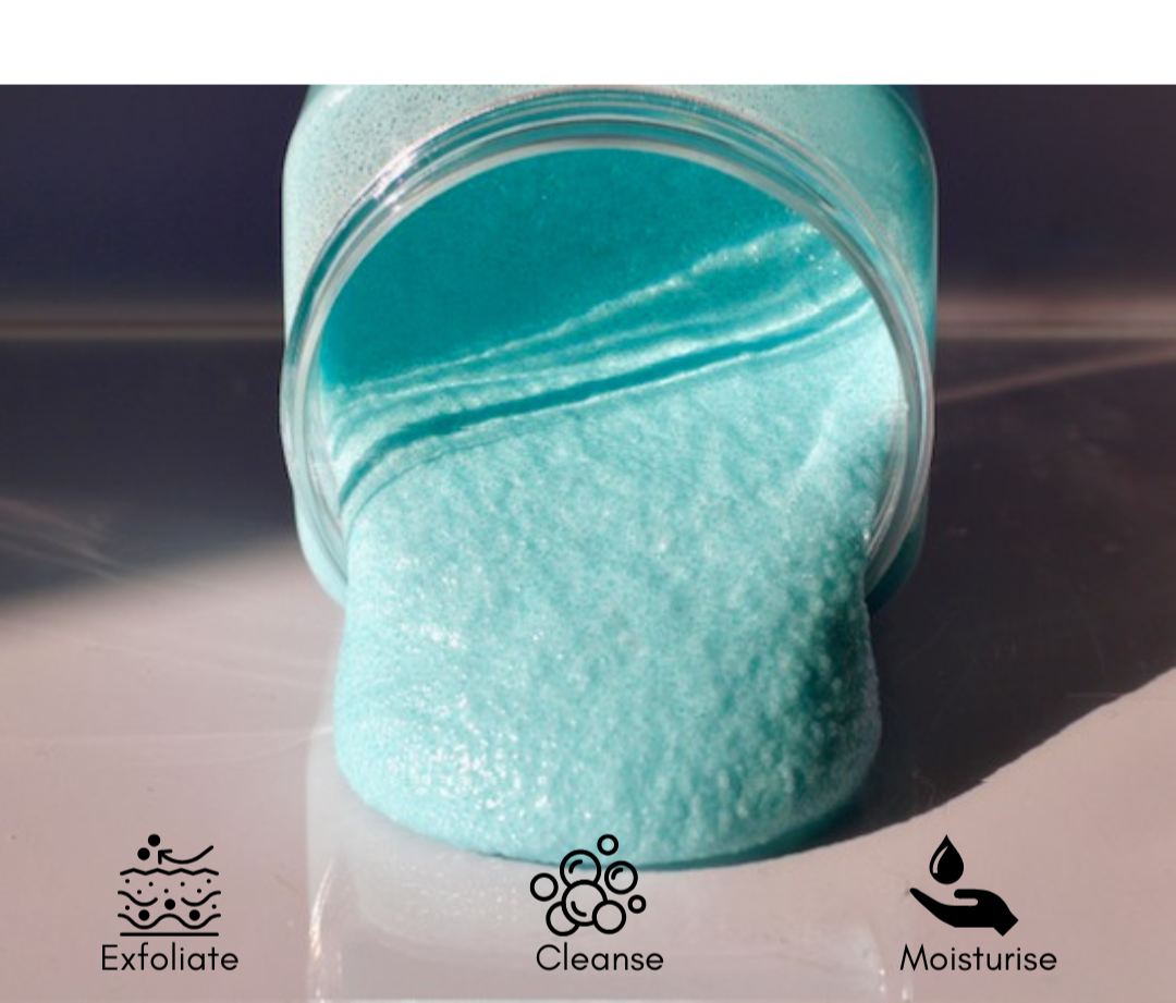 Salicylic acid foaming sugar body scrub