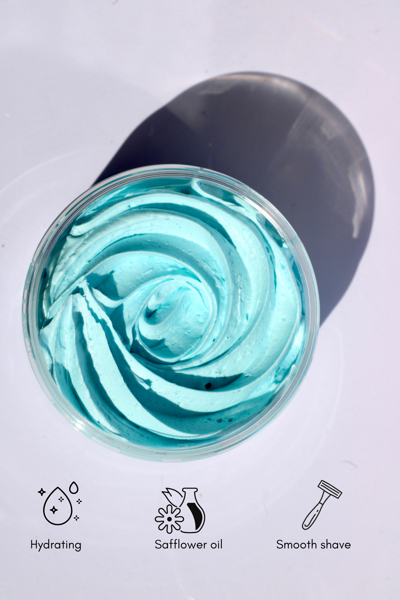 Blue raspberry whipped soap