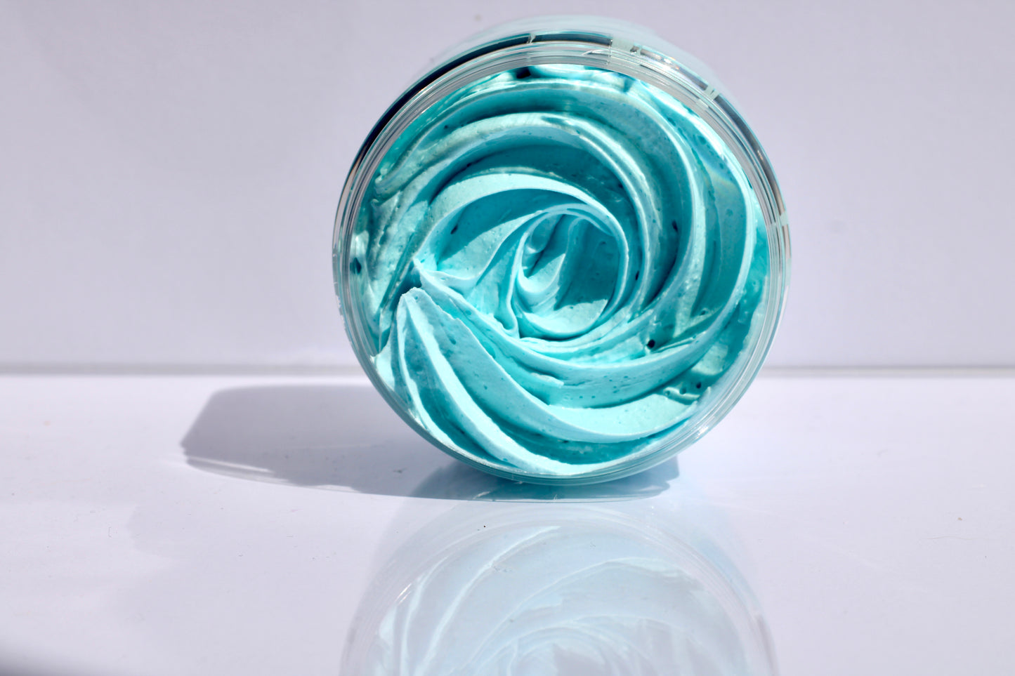 Blue raspberry whipped soap